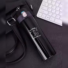 Kişiye Özel Lazer Baskılı 500ML Çelik Ayıcık Baskılı Termos – Sızdırmaz, Vakumlu, Kilitli Kapak