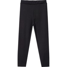 Dalgıç Bel Kemerli Tayt Siyah