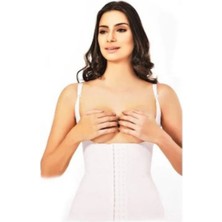Kadın Askılı Latex  Lohusa Bel ve Göbek Korsesi