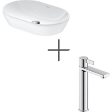 Duravit D-Neo 60 cm Çanak Lavabo Beyaz ve D-Neo Lavabo Bataryası Large