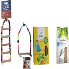 Muhabbet Kuşu Yemi 1 kg + Jesy Muhabbet Ballı Kraker +Muhabbet Kuş Oyuncağı