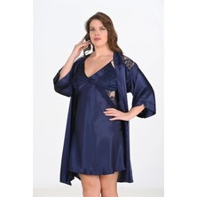 Bicomi 2li Lacivert Sabahlık Takımı Bigsize 6208