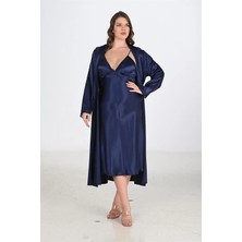 Bicomi 2li Lacivert Sabahlık Takımı Bigsize 6225