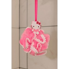 Miniso Sanrio Lisanslı Hello Kitty Banyo Lifi Pembe Renkli Yumuşak PE PVC Polyester Malzeme