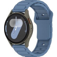 Mobicas Amazfit Gtr 3 Pro (46MM) Uyumlu 22MM Yeni Tasarım Silikon KORDON-132 Mavi
