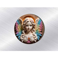 Altınuç Art Design 3 Adet 6x6 cm Uv Baskılı Ahşap Magnet V13