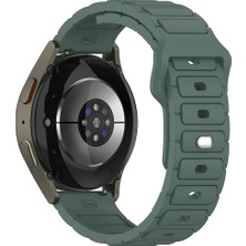 Mobicas Honor Magic Watch 2 (46MM) Uyumlu 22MM Yeni Tasarım Silikon KORDON-132 Koyu Yeşil