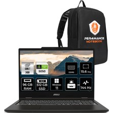 Msı Venturepro 15 Intel Core 7 240H 96GB 512GB SSD RTX5050/8GB 15.6" Fhd 144Hz W11P Taşınabilir Bilgisayar & Per4 Çanta A2RWEG206XTRP417