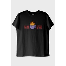 Nuugg Im Fine Mizahi Siyah Tişört