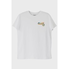 Nuugg Retro Kuşlar Beyaz Tişört