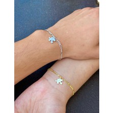 Sirius Jewelry Shop Yapboz Çift Bilekliği | 925 Ayar Gümüş