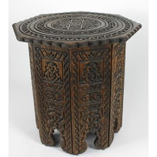 Osmanlı Kafes Sehpa Selçuklu Desen 50X50X50 Cm.