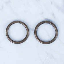 Loren Oksitli Altın Yuvarlak Halka 2 Li Paket