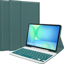 Samsung Galaxy Tab S10 Fe Plus 13.1 Klavyeli Kılıf Q Türkçe Kalem Bölmeli Bluetooth Özellik Standlı