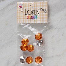 Loren Crafts Turuncu 8 Li Düğme - 205