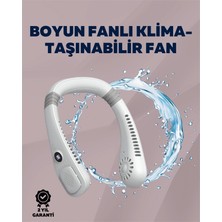 Kişisel Klima Fanı | 360° Dairesel Hava Akışı, Bladeless Tasarım, 5 Rüzgar Hızı, Taşınabilir ve Sessiz