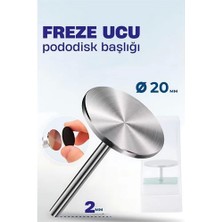 Bx 20 mm Pododisk Başlığı - Pododisk Freze Ucu Profesyonel Paslanmaz Çelik
