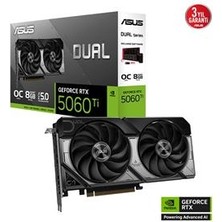 Asus RTX5060-TI 8gb Gddr7 128BIT 3xdp/hdmı (DUAL-RTX5060TI-O8G)