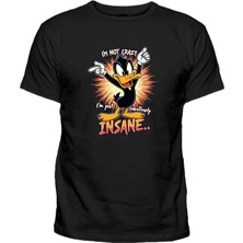 Insane Daffy Duck Küçüklüğü Baskılı Pamuklu Çocuk Tshirt
