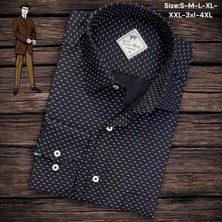 Linen Keten Klasik %100 Cotton Uzun Kollu Terletmeyen Tek Cepli Kapaklı Siyah Gömlek (Regular Kalıp)