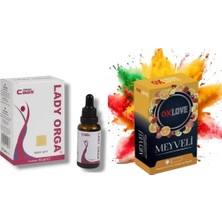 Caas Lady Orga Kadınlara Özel Istek Damla + Prezervatif Meyve Aromalı Kondom 10 Adet