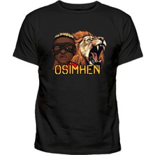 Aslan Baskılı Oshmhen Baskılı T-Shirt