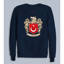 Büyük Türkiye Bozkurt Baskılı Milli Takım Logo Pamuklu Erkek Sweatshirt