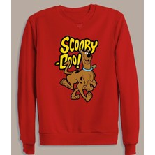 Scooby Doo Baskılı Sweatshirt Pamuklu Erkek Sweatshirt
