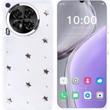 Tecno Camon 30 4g Mini Figürlü ve Kamera Çerçeveli Ultra Sağlam Sararmaz Pole Premium Kapak