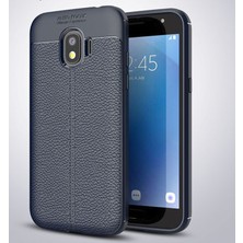 Samsung Galaxy J2 Pro 2018 Kılıf Deri Görünümlü Deriko Premium Silikon Kapak
