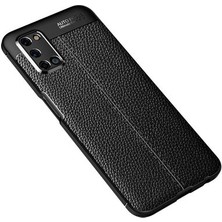 Oppo A52 Kılıf Deri Görünümlü Deriko Premium Silikon Kapak