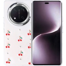Honor Magic 7 Lite Kılıf Mini Figürlü ve Seyrek Simli Şeffaf Arelle Premium Sert Tpu Silikon Kapak
