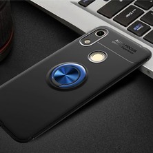 Honor 8A Kılıf Metal Stant Olabilen Yüzüklü Flexring Premium Silikon Kılıf