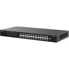 Ruijie Reyee RG-ES126FGS-LP 24-Port 10/100+2X RJ45 /1X1GBSFP (180W) Poe Rackmoun