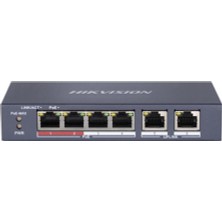 Hikvision DS-3E0106P-E/M 4 Port Poe (38W) 10/100MBPS + 2fe Uplink Switch