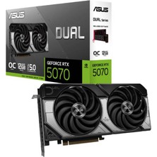 12 GB Asus DUAL-RTX5070-O12G Rtx 5070 Gddr7 192BIT Oc 1xhdmı 3xdp Ekran Kartı