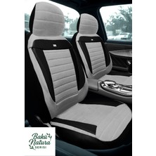 Nissan President / Q45 / Infiniti J30 1985–2001 Bakü Natura Serisi Raşel Gri Siyah Koltuk Kılıfı