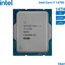 Intel Raptor Lake I7-14700 Tray Vgalı, Fansız 20C 2,1/5.4ghz 33MB L1700