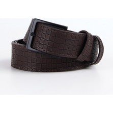 Discovery Expedition Erkek Kemer Dis-Kare Kahve 4 cm