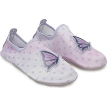 Peluche Lila - Mor Kız Çocuk Deniz Ayakkabısı Butterfly