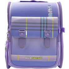 Taros Mor Ekoseli  Büyük Boy Sırt Çantası 8479