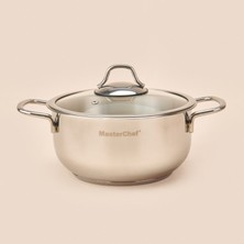 Masterchef Paslanmaz Çelik Tencere - Gri - 20 cm