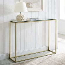 Hitit Dekorasyon Wick Gold Metal Dresuar Konsol