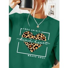 Zarif Desenli Kadın Uzun Kollu Viskon Bluz