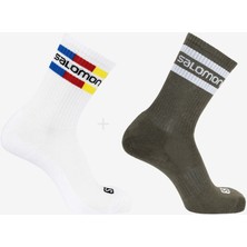 SALOMON 365 CREW 2PACK UNISEX KOŞU ÇORABI
