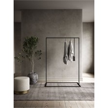 Sort Siyah Metal Elbise Askılığı Büyük