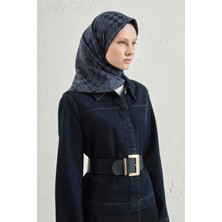 Armine Jakarlı İpek Pamuk Dama Eşarp 26 02