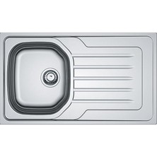 Franke Oll 611 Sağ Damlalıklı Dekorlu Inox Tezgahüstü Eviye