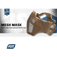 Asg Kulak ve Ağız Korumalı Tan Çöl Rengi Airsoft Maske
