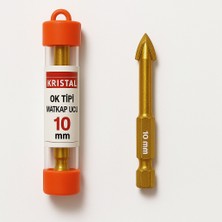 Krıstal Ok Tipi Elmas Matkap Ucu 10 mm (Granit - Seramik - Cam Delme)